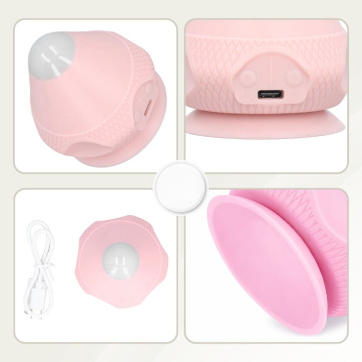 Self-Massage Ball Hands-Free Suction Cup Rubber 6 cm