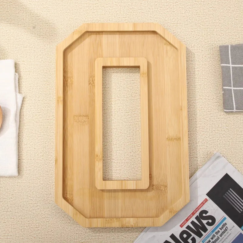 Serving Tray Number-Shaped Bamboo Numbers 0-9