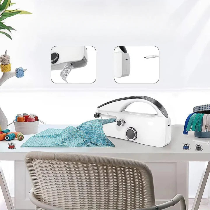 Sewing Machine Compact Dual-Speed USB-C & Battery Powered
