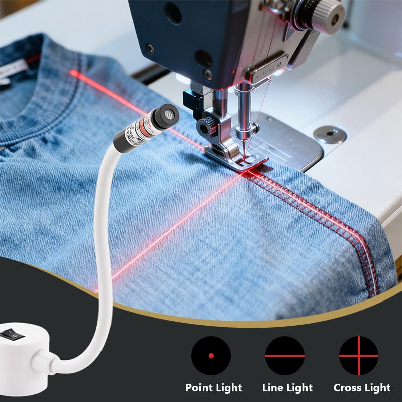 Sewing Machine Laser Guide USB-Powered 3 Patterns