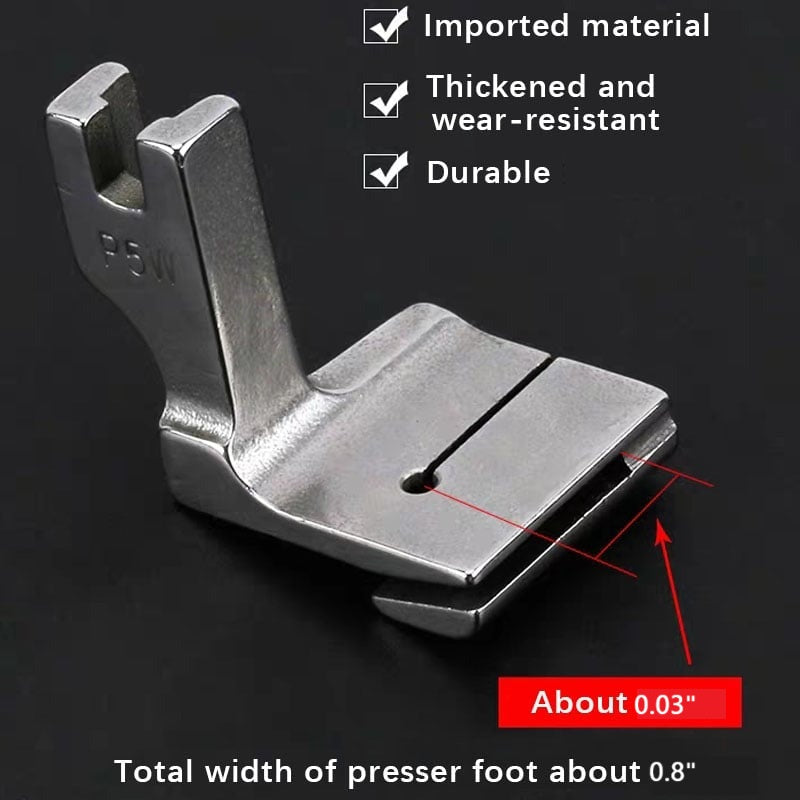 Sewing Machine Presser Foot Piping & Gathering Durable Steel