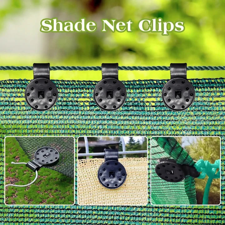 Shade Net Clips Locking Grip & Tool-Free 50 Pack