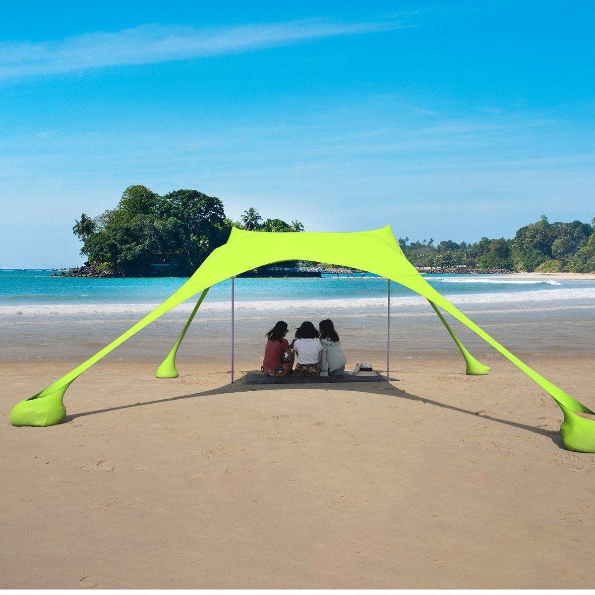 Shade Sail UV Protection Weather Resistant Quick Setup