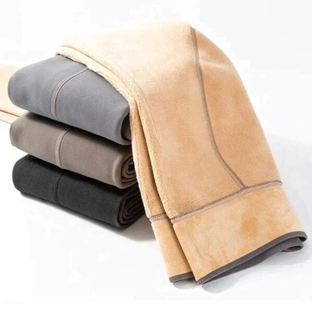 Sheer Tights Fleece-Lined High-Waist Shaping