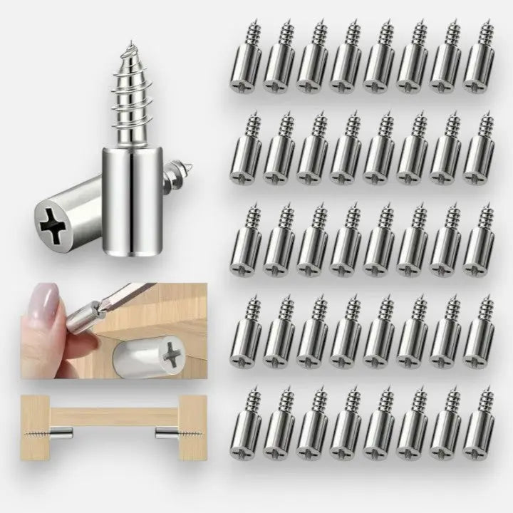 Shelf Brackets Self-Drilling Metal Anti-Slip Set of 40