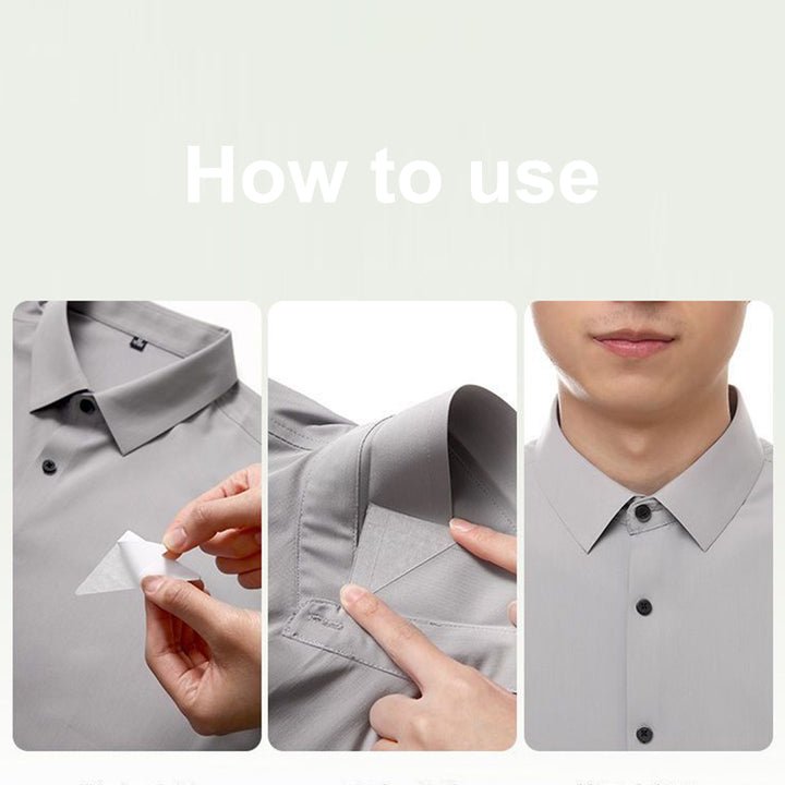 Shirt Collar Support Stickers Transparent & Self-Adhesive