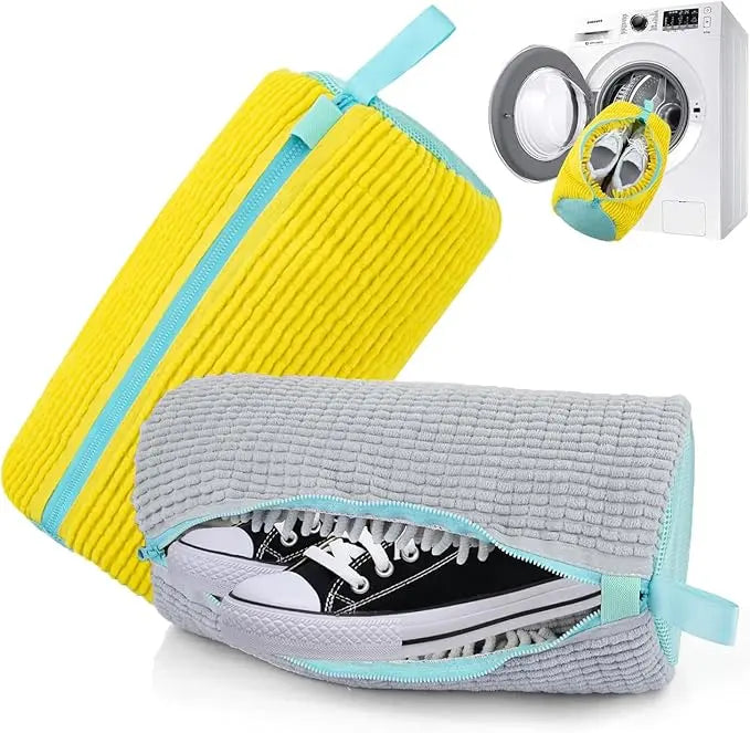 Shoe Laundry Bag Soft Bristle Lining & Durable Mesh