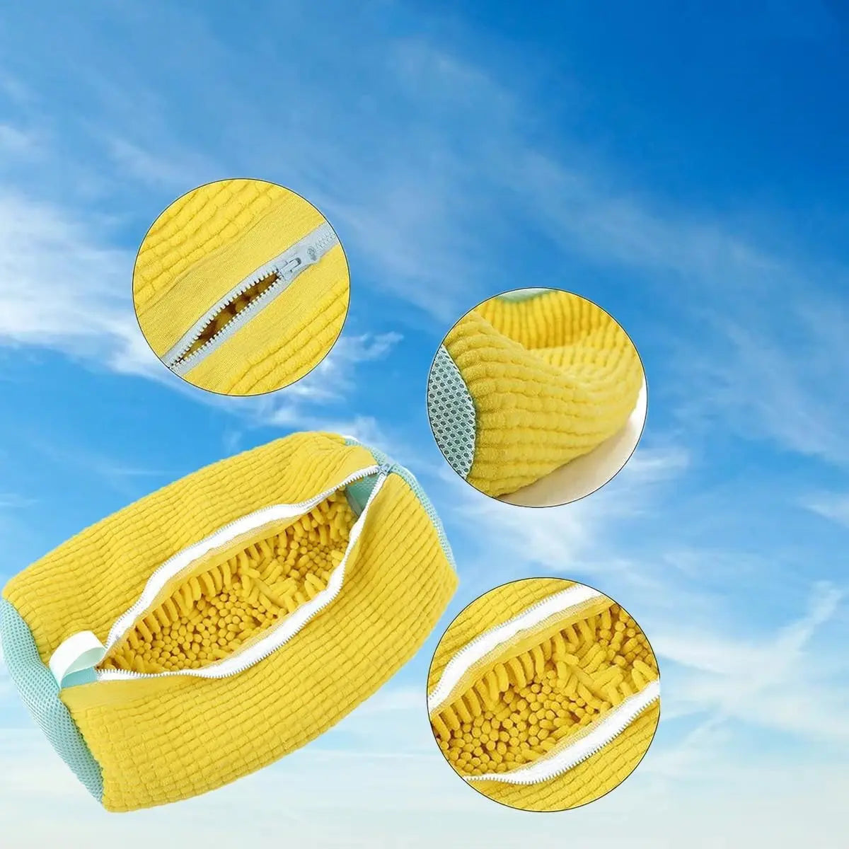 Shoe Laundry Bag Soft Bristle Lining & Durable Mesh