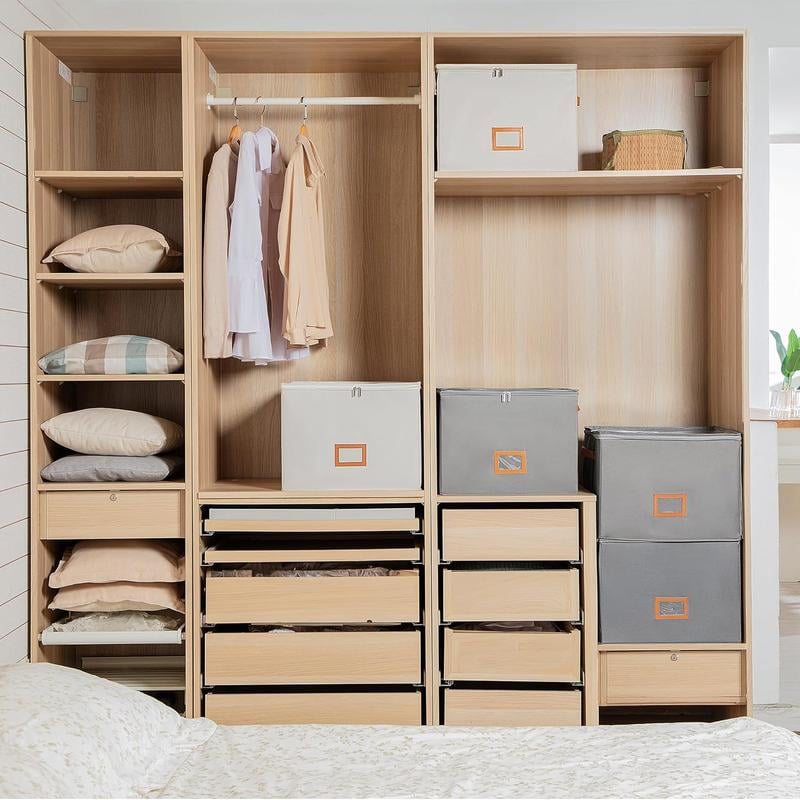 Shoe Organizer Adjustable Dividers & Clear Cover