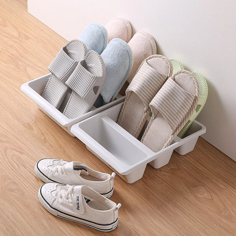 Shoe Rack Space-Saving Vertical Holds Six Pairs