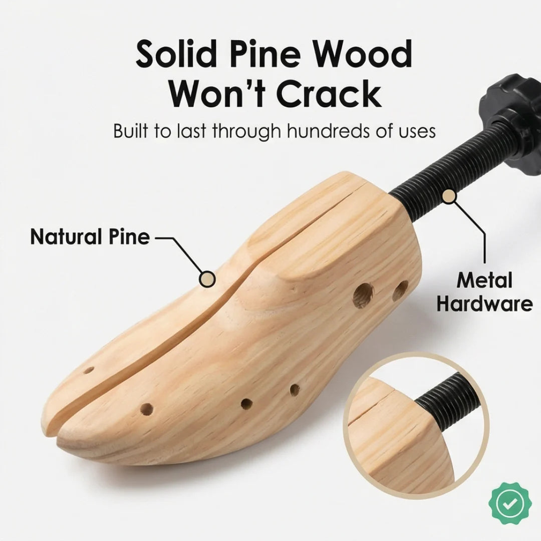 Shoe Stretcher Two-Way Stretching & Removable Inserts