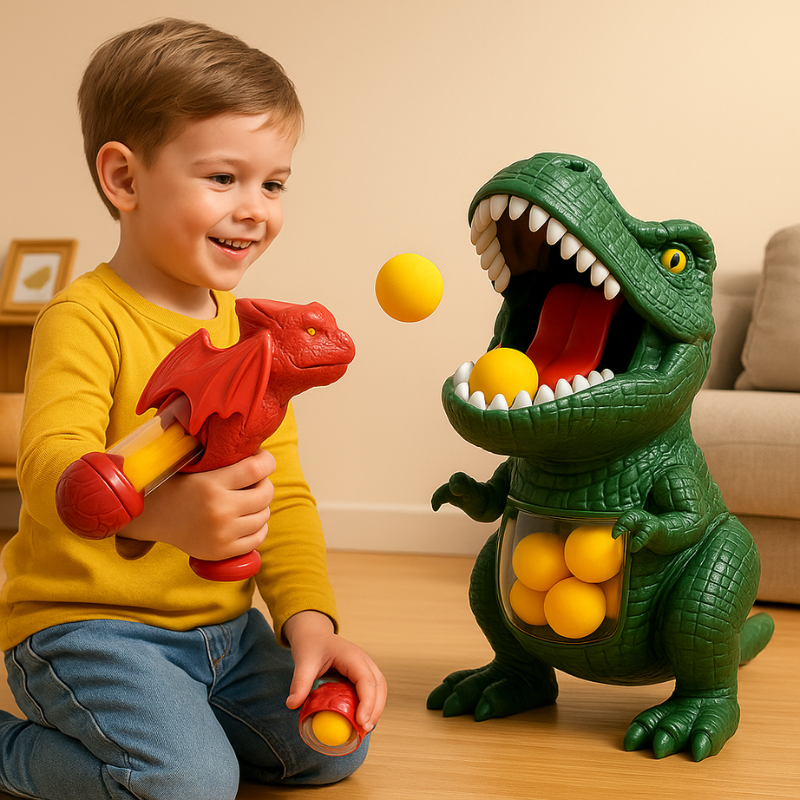 Shooting Game Dinosaur Target Soft Foam Balls Battery-Free