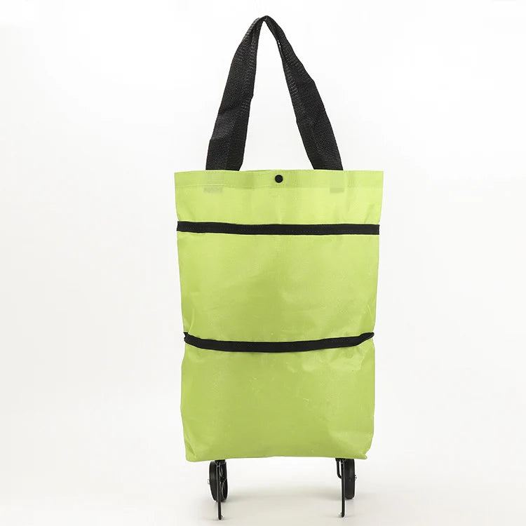 Shopping Bag 2-in-1 Foldable Wheels & Padded Handles