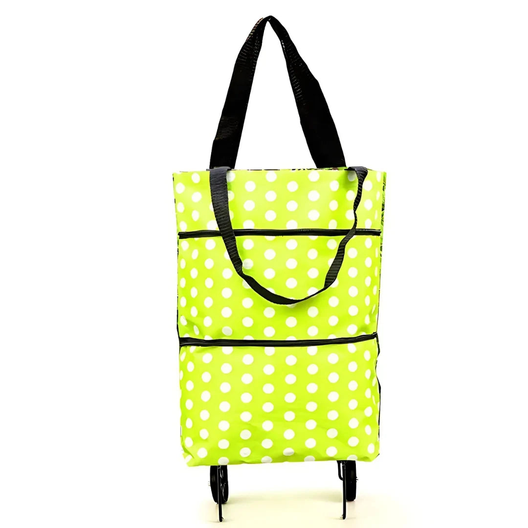 Shopping Trolley Foldable Retractable Wheels 600D Oxford & Metal Frame