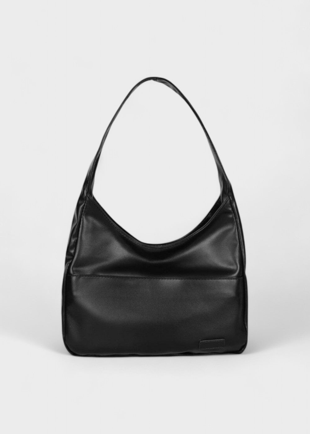 Shoulder Bag Soft Faux Leather Wide Strap Front Pocket