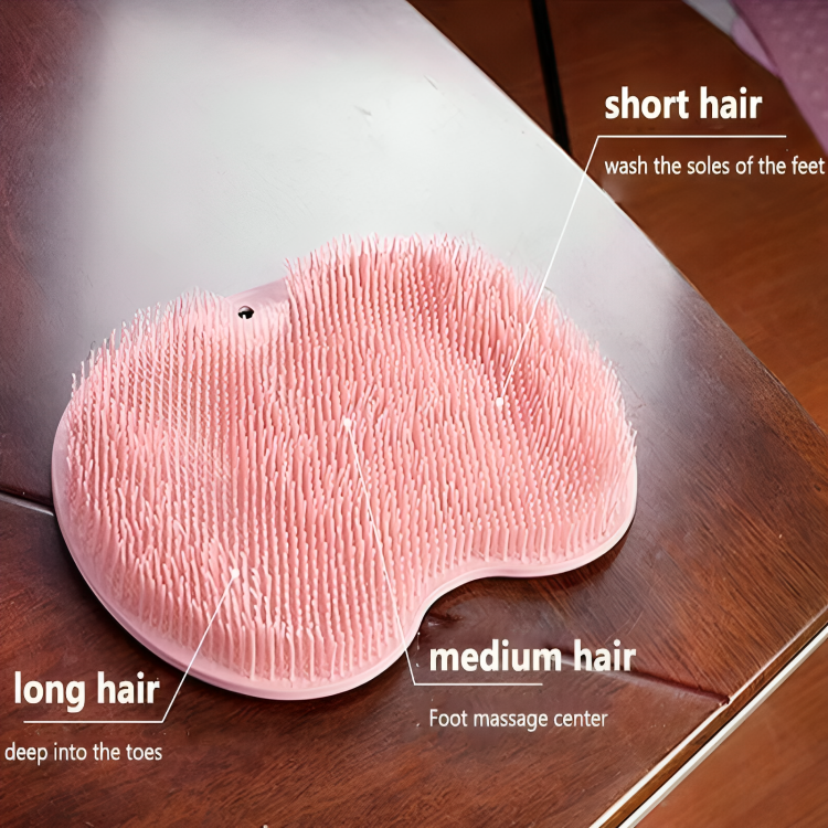 Shower Back & Foot Scrubber Soft Massage Exfoliating 2-Pack