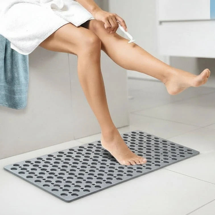 Shower Mat Non-Slip Suction Cups & Drainage Holes