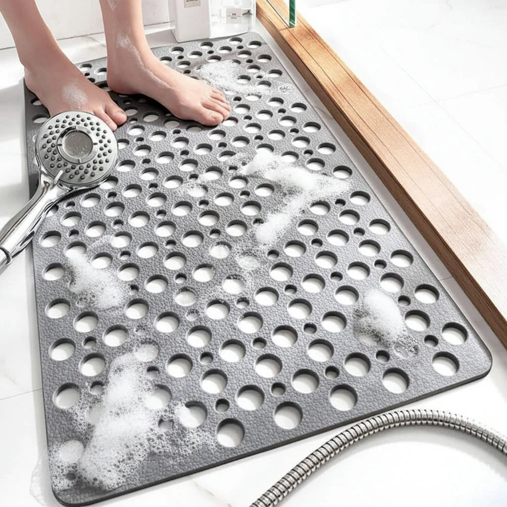 Shower Mat Non-Slip Suction Cups & Drainage Holes