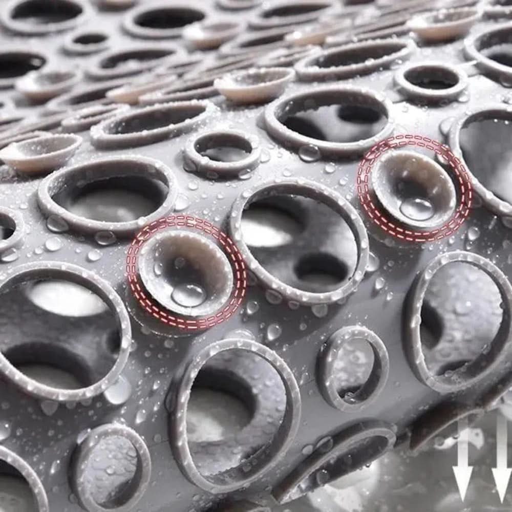 Shower Mat Non-Slip Suction Cups & Drainage Holes