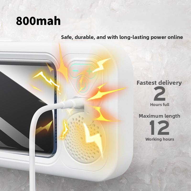 Shower Phone Mount Waterproof Bluetooth Speaker 68-Hour Battery