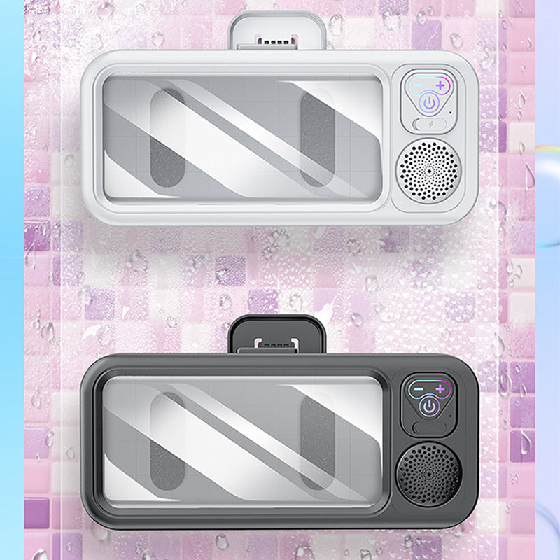 Shower Phone Mount Waterproof Bluetooth Speaker 68-Hour Battery
