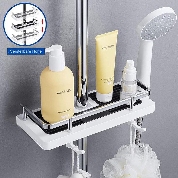 Shower Shelf Clamp-On Chrome-Plated Non-Slip Insert