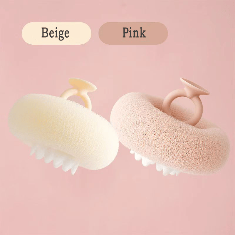 Shower Sponge Ultra-Fine Fibers & Massage Particles