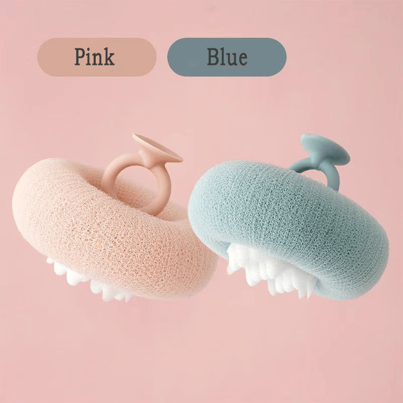 Shower Sponge Ultra-Fine Fibers & Massage Particles