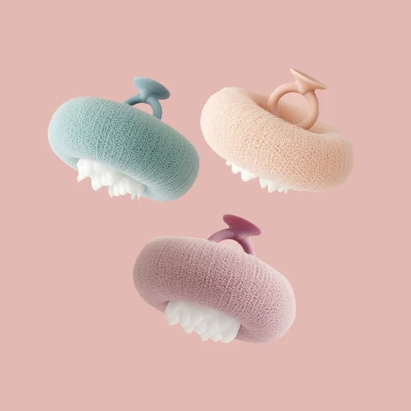 Shower Sponge Ultra-Fine Fibers & Massage Particles