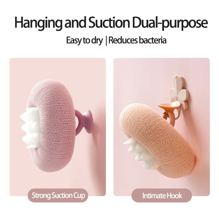Shower Sponge Ultra-Fine Fibers & Massage Particles