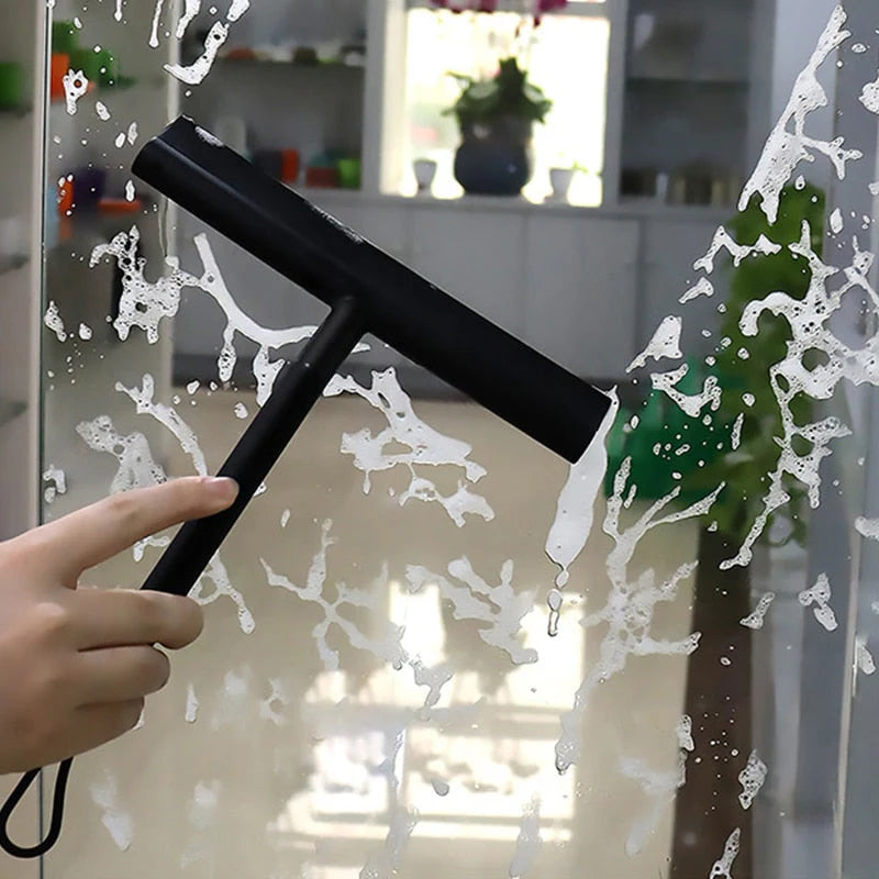 Shower Squeegee Stainless Steel Handle Streak-Free Blade