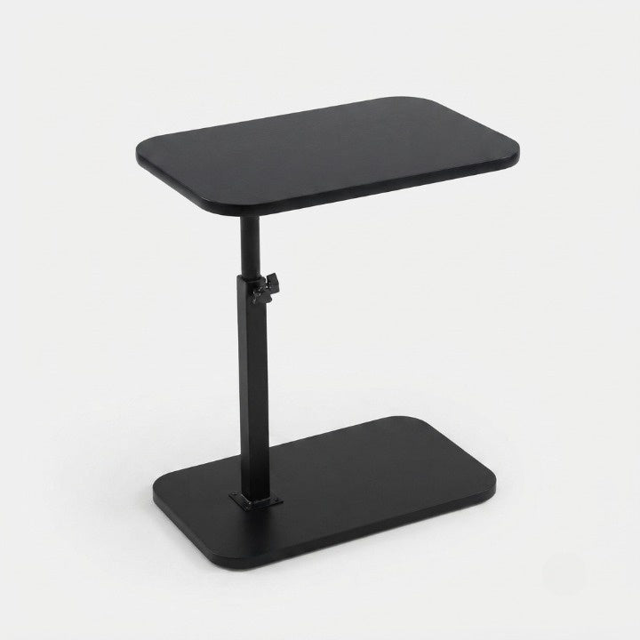 Side Table C-Shape Height-Adjustable Wood Top