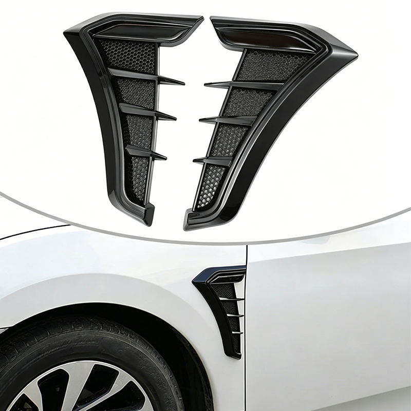 Side Vent Covers Carbon-Look Self-Adhesive & Weatherproof