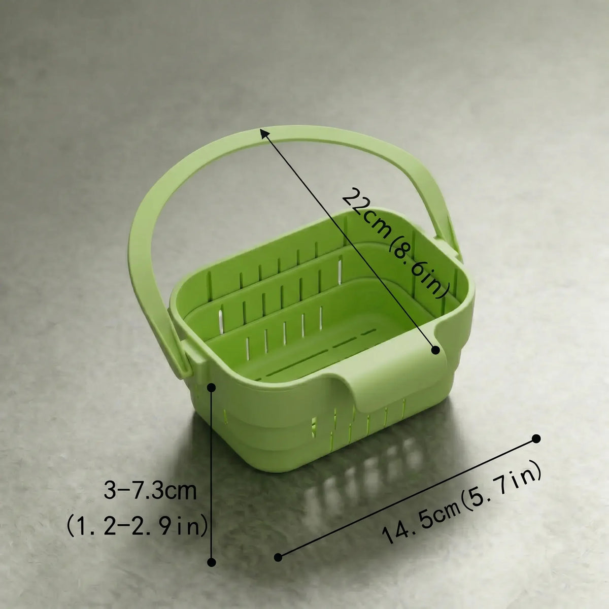 Sink Draining Basket Foldable Removable Quick Drainage