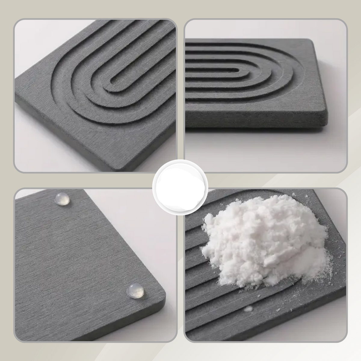 Sink Mat Diatomaceous Earth Instant Absorption Mold-Resistant