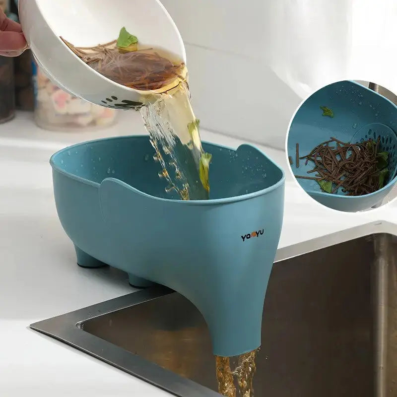 Sink Strainer Elephant-Shaped Dishwasher-Safe