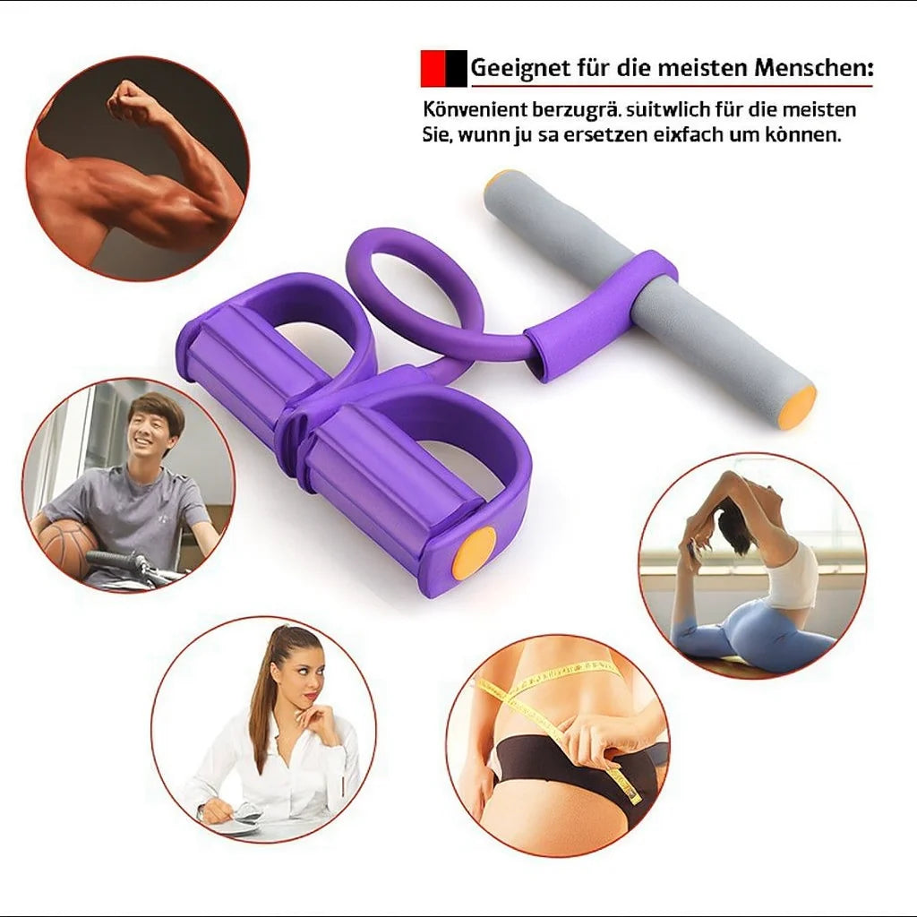 Sit-Up Trainer Non-Slip Pedals & Reinforced Pull Rods