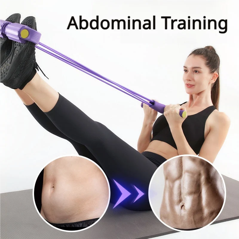 Sit-Up Trainer Non-Slip Pedals & Reinforced Pull Rods