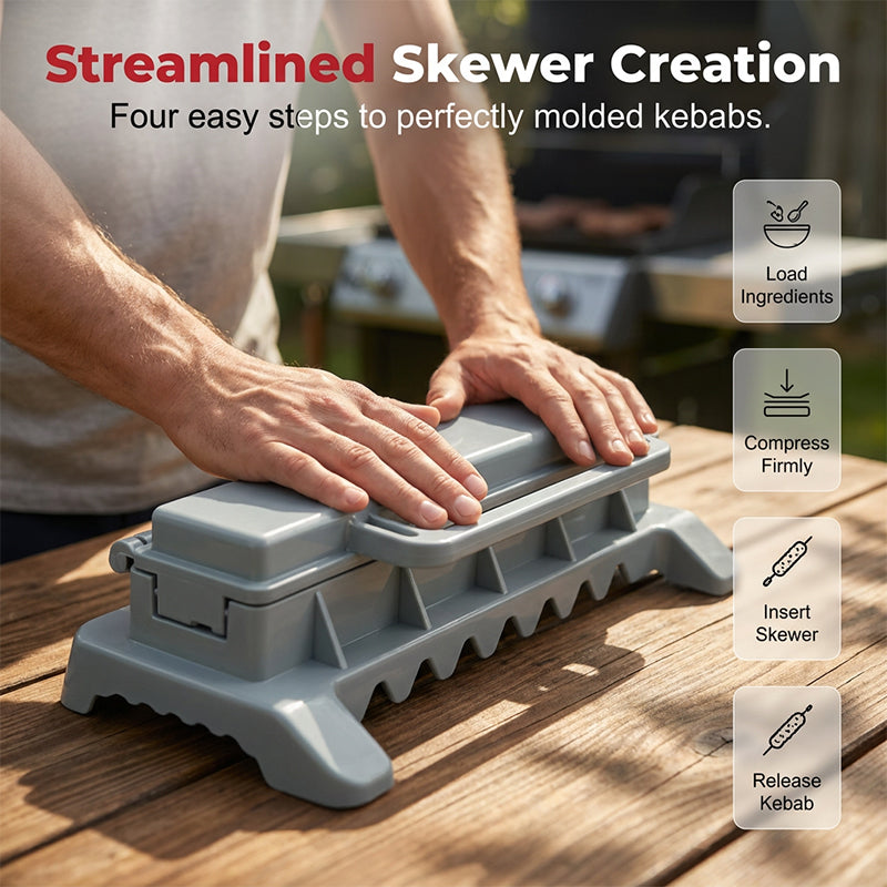 Skewer Press Consistent Shape Non-Stick Food-Safe