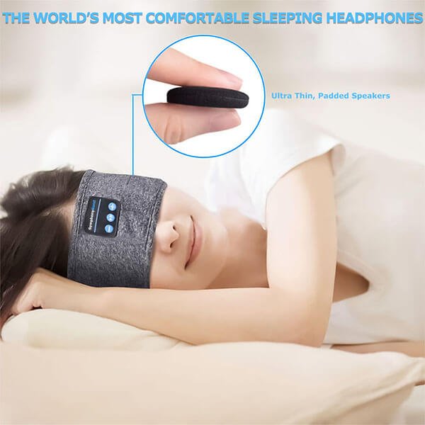 Sleep Headphones Ultrathin Speakers Bluetooth Three-Night Battery