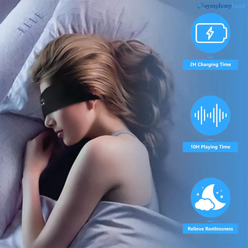 Sleep Headphones Ultrathin Speakers Bluetooth Three-Night Battery