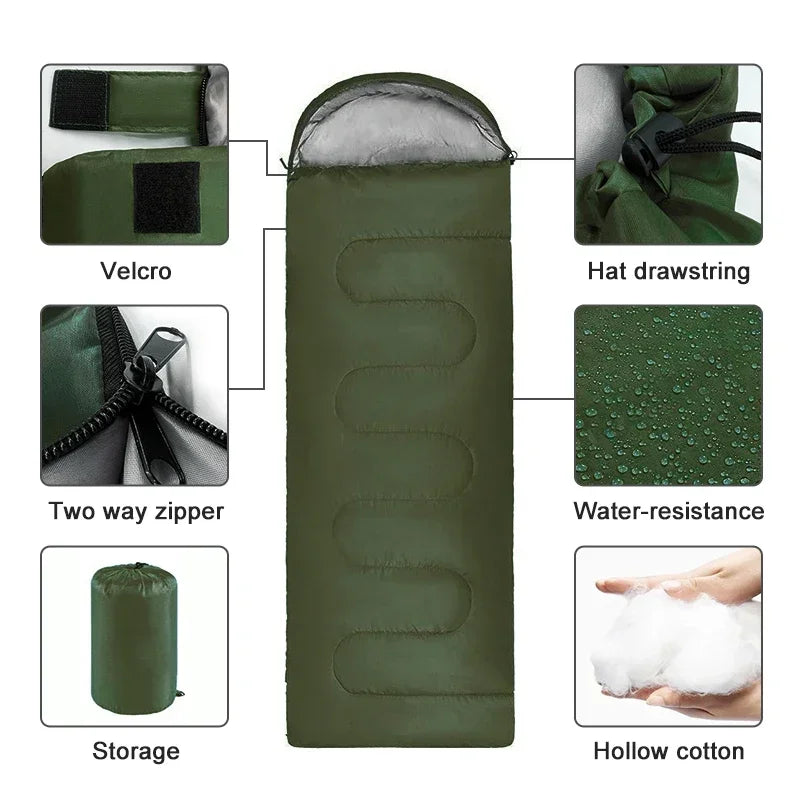 Sleeping Bag 4-Season Ultralight Waterproof