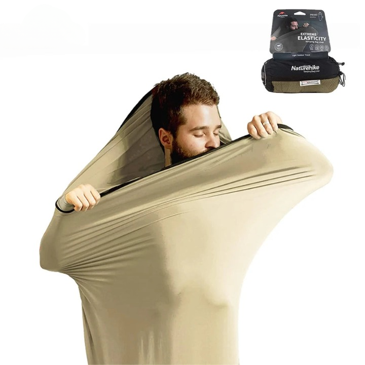Sleeping Bag Liner Ultralight Mummy Shape Elastic Polyester