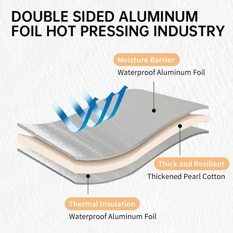 Sleeping Pad Heat-Reflective Aluminum Waterproof Foam Core