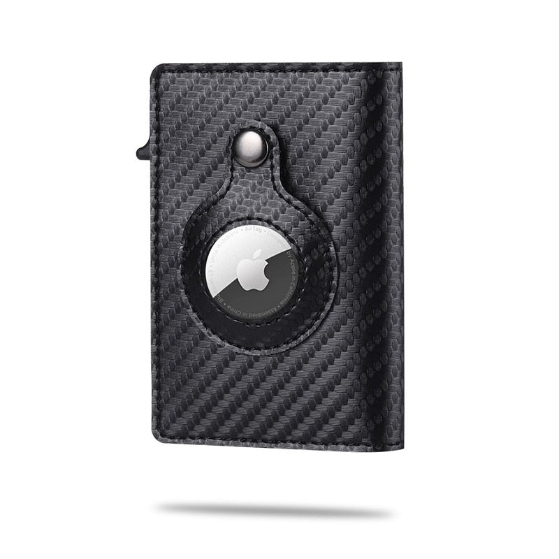 Slim Card Holder Carbon Auto Eject & AirTag Compartment