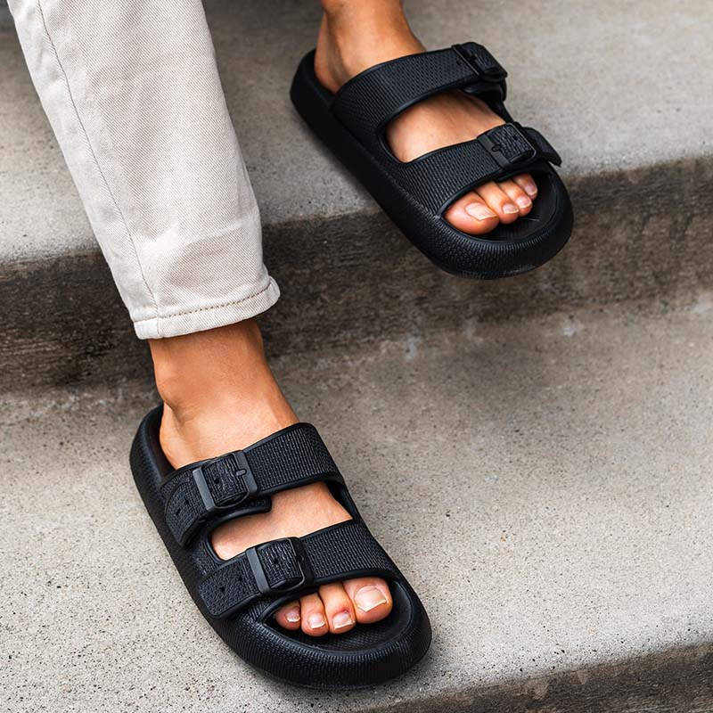 Slippers Ergonomic Angled Support Non-Slip Water-Repellent