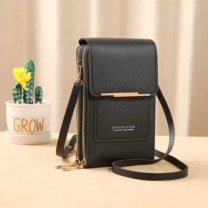 Smartphone Crossbody Bag Waterproof Touchscreen Window Anti-Theft & Card Pockets