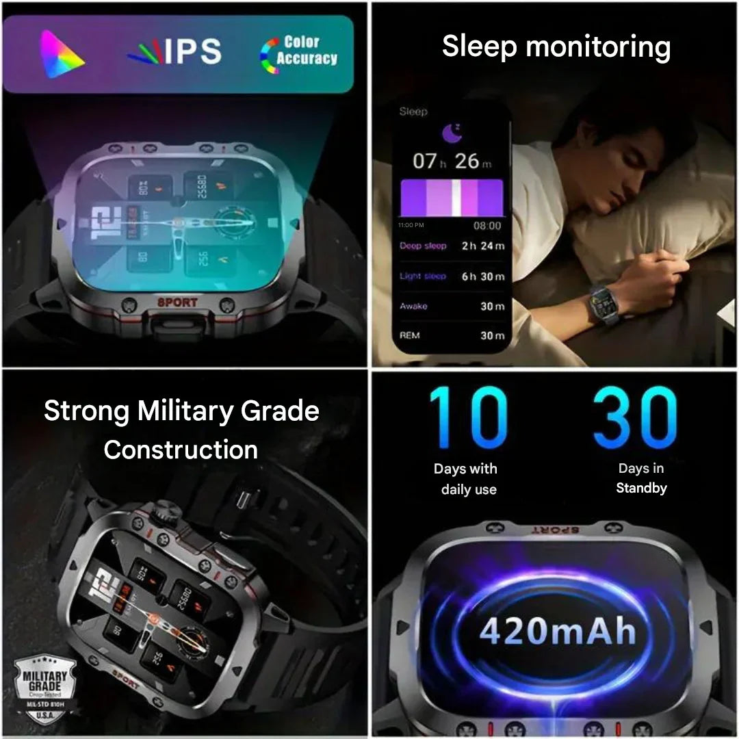 Smartwatch HD Touchscreen Multi-Sport Long Battery Life