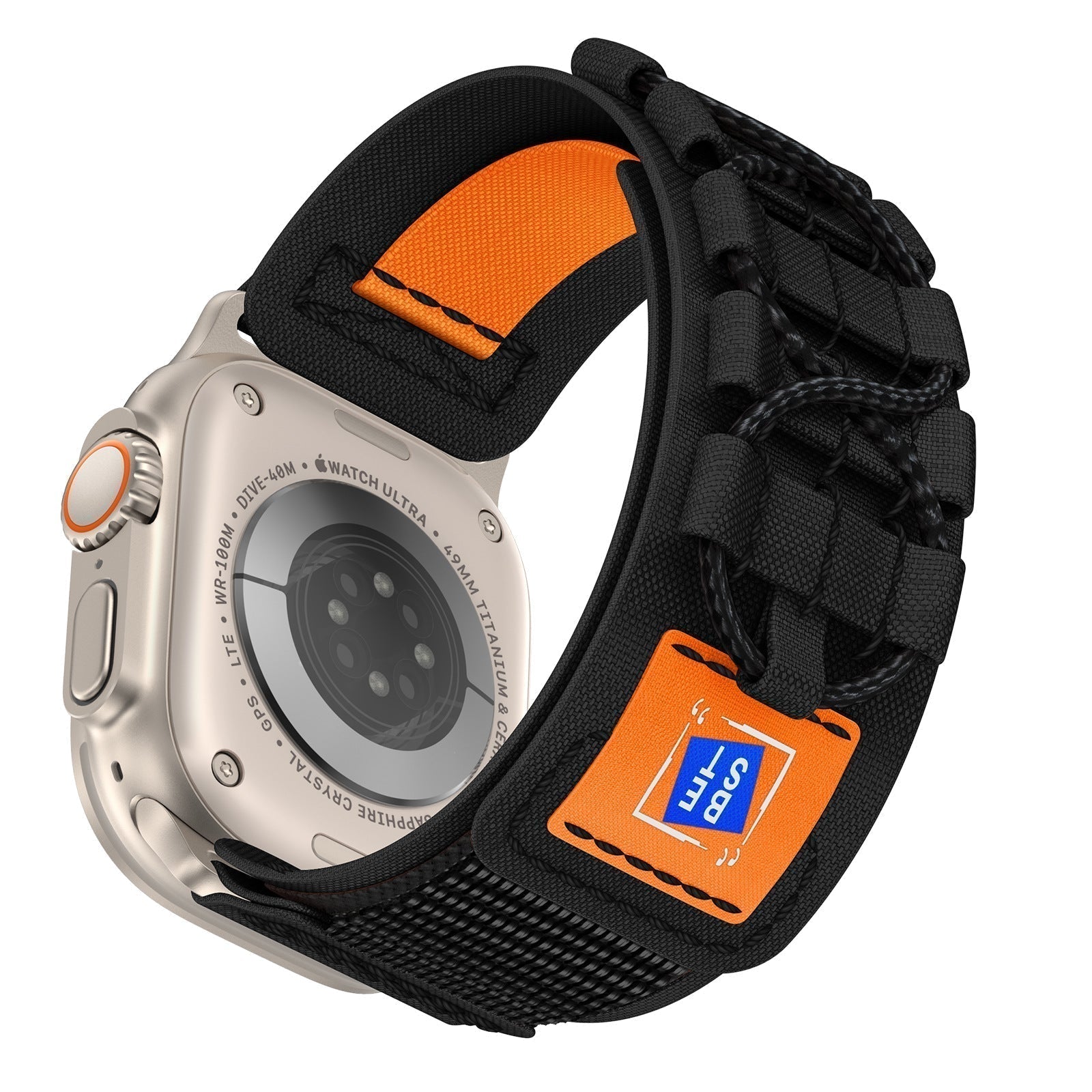 Smartwatch Strap Tactical Nylon Stainless Steel Connectors