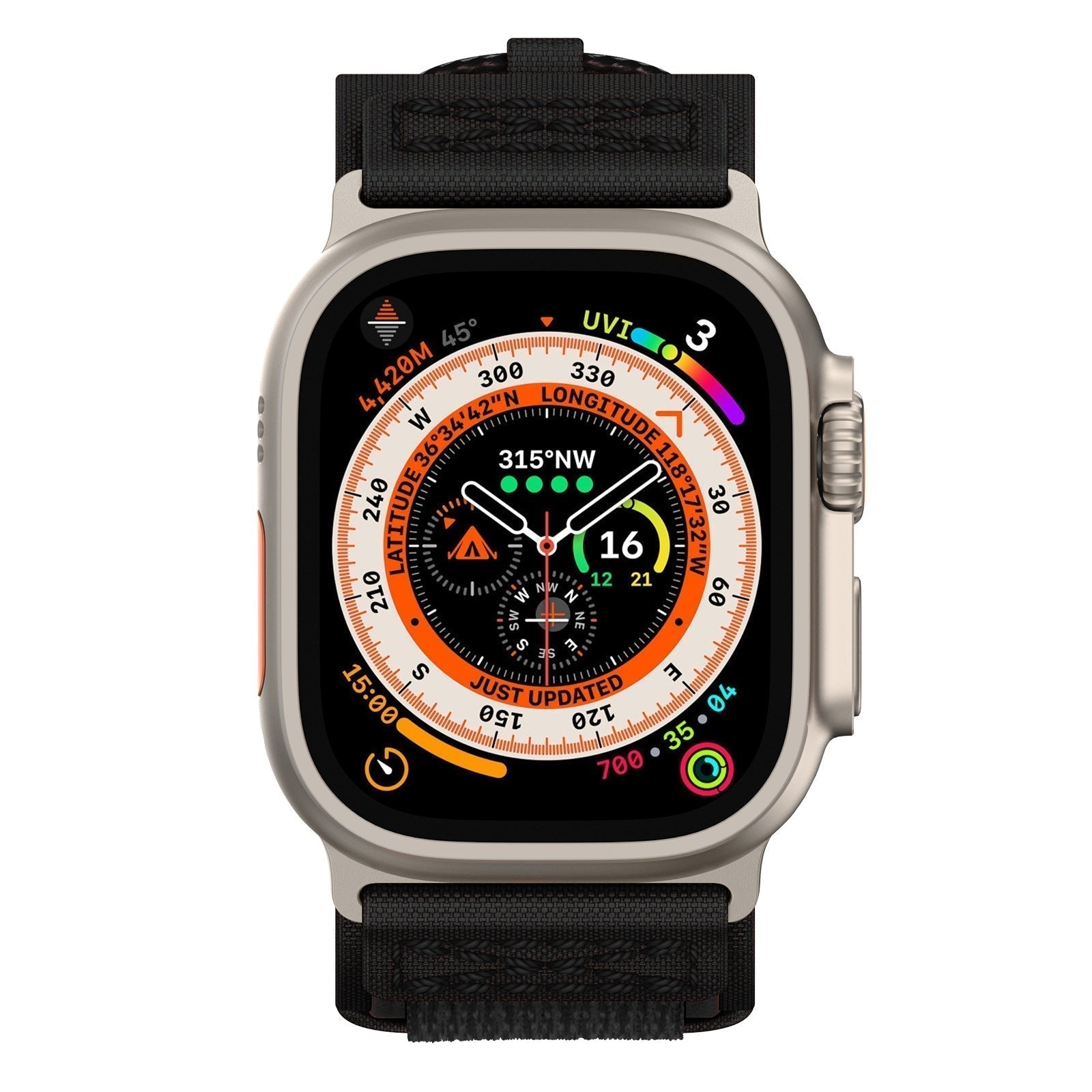 Smartwatch Strap Tactical Nylon Stainless Steel Connectors
